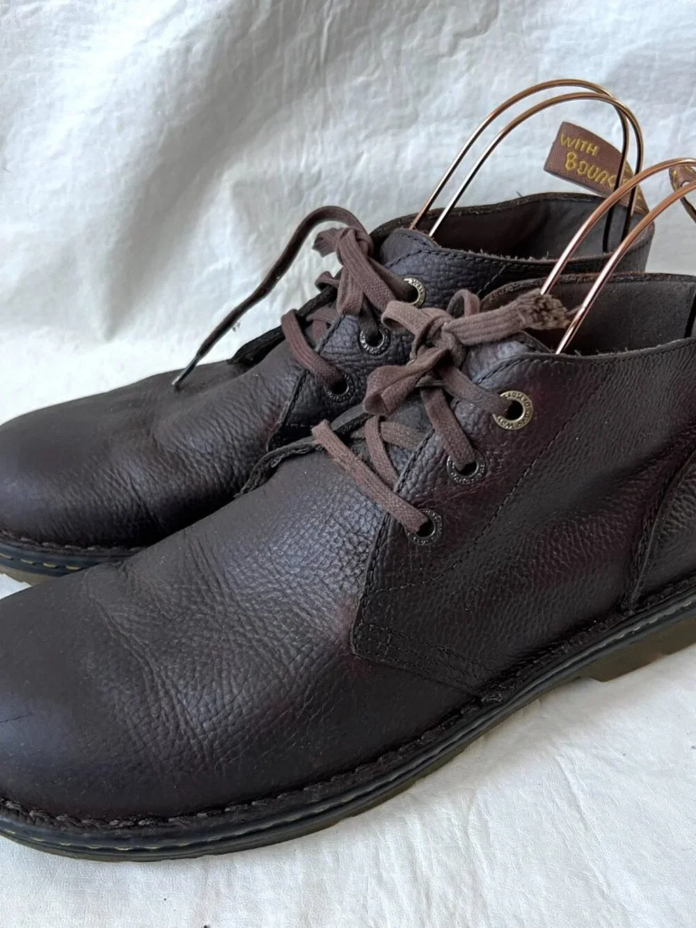 Dr Martens boots Sussex dark brown leather chukka mens size 12 ankle short docs